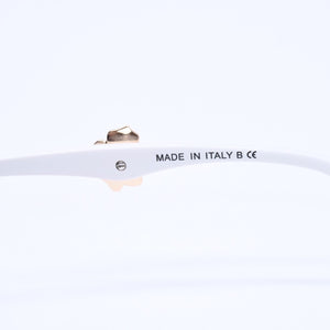 CHANEL sunglasses, eyewear, Coco Mark, 5316-B 57◻17 135 Rhinestone Camellia White Black Excellent Condition Used 4a004917