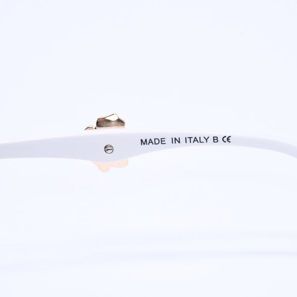 CHANEL sunglasses, eyewear, Coco Mark, 5316-B 57◻17 135 Rhinestone Camellia White Black Excellent Condition Used 4a004917