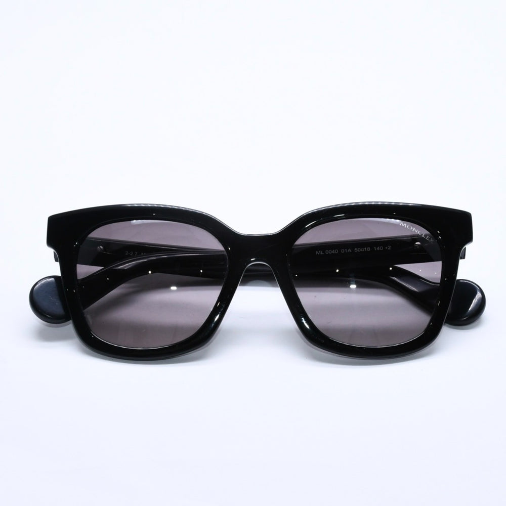 Moncler モンクレール サングラス アイウェア セルフレーム ML0040 01A サイズ50□18 140 プラスチック 美品 中古 4a005002