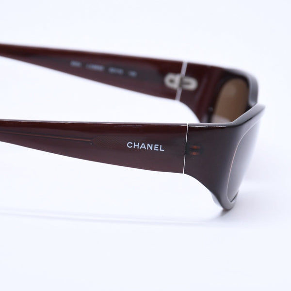 CHANEL sunglasses eyewear C56296 52◻19 125 Dark Brown Brown Excellent Condition Used 4a004916