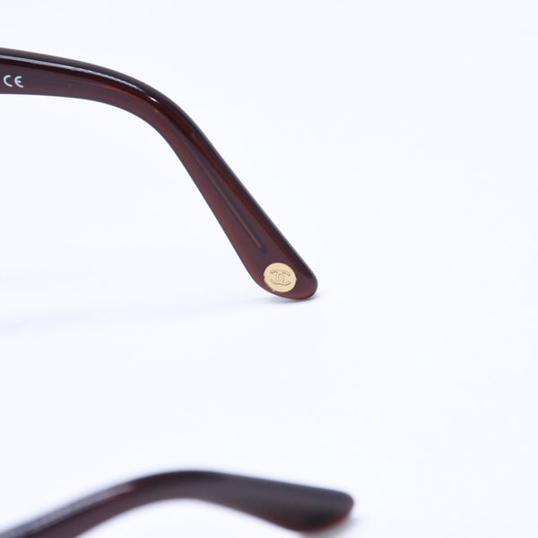CHANEL sunglasses eyewear C56296 52◻19 125 Dark Brown Brown Excellent Condition Used 4a004916
