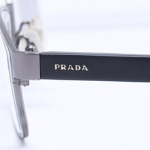 画像をギャラリービューアに読み込む, PRADA プラダ 眼鏡 メガネ アイウェア ブラックテンプル クリアレンズ サイドロゴ VPR 50S 56◻︎16 美品 中古 4a004923