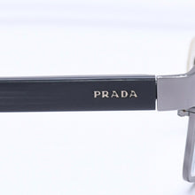 画像をギャラリービューアに読み込む, PRADA プラダ 眼鏡 メガネ アイウェア ブラックテンプル クリアレンズ サイドロゴ VPR 50S 56◻︎16 美品 中古 4a004923