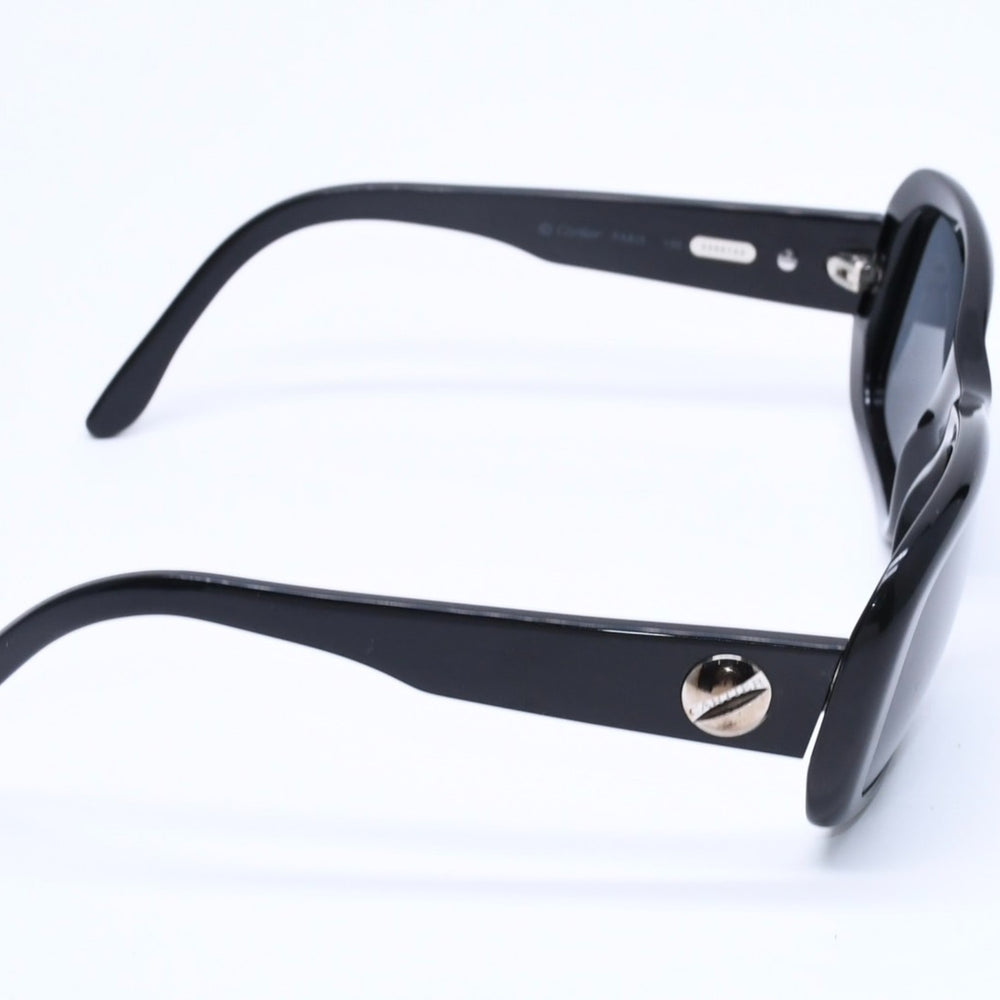 CARTIER Sunglasses Eyewear 2385163 Size 51□22 135 GP Metal Acetate Black Good Condition Used 4a005072