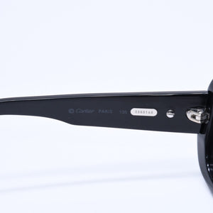 CARTIER カルティエ サングラス アイウェア 2385163 サイズ51□22 135 GP メタル アセテート ブラック 美品 中古 4a005072