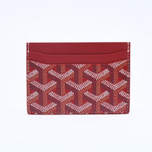 Load image into Gallery viewer, 未使用 GOYARD ゴヤール サン・シュルピス カードケース レッド STSULPPMLTY02CL02X レザー PVC 中古 4a005110