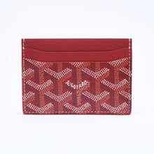 Load image into Gallery viewer, 未使用 GOYARD ゴヤール サン・シュルピス カードケース レッド STSULPPMLTY02CL02X レザー PVC 中古 4a005110