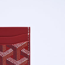Load image into Gallery viewer, 未使用 GOYARD ゴヤール サン・シュルピス カードケース レッド STSULPPMLTY02CL02X レザー PVC 中古 4a005110