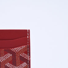 Load image into Gallery viewer, 未使用 GOYARD ゴヤール サン・シュルピス カードケース レッド STSULPPMLTY02CL02X レザー PVC 中古 4a005110