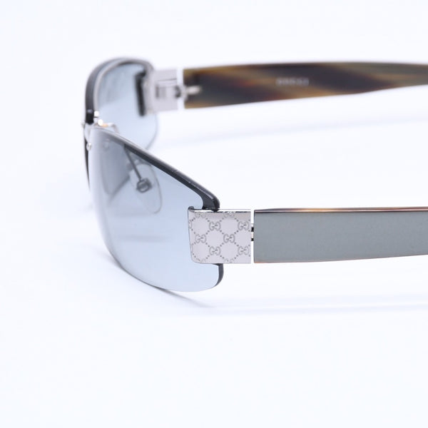 GUCCI sunglasses, eyewear, khaki lenses, khaki temples, silver hardware, GG1799/S 60◻15 125 Excellent condition Used 4a004926