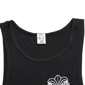 CHROME HEARTS クロムハーツ タンクトップ サイズL BSフレア オールドイングリッシュロゴ CHロゴ ブラック 美品 中古 4a005030