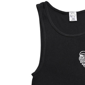 CHROME HEARTS クロムハーツ タンクトップ サイズL BSフレア オールドイングリッシュロゴ CHロゴ ブラック 美品 中古 4a005030