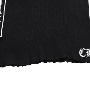 CHROME HEARTS クロムハーツ タンクトップ サイズL BSフレア オールドイングリッシュロゴ CHロゴ ブラック 美品 中古 4a005030