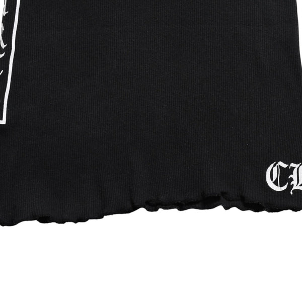 CHROME HEARTS クロムハーツ タンクトップ サイズL BSフレア オールドイングリッシュロゴ CHロゴ ブラック 美品 中古 4a005030