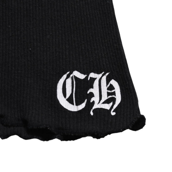 CHROME HEARTS クロムハーツ タンクトップ サイズL BSフレア オールドイングリッシュロゴ CHロゴ ブラック 美品 中古 4a005030