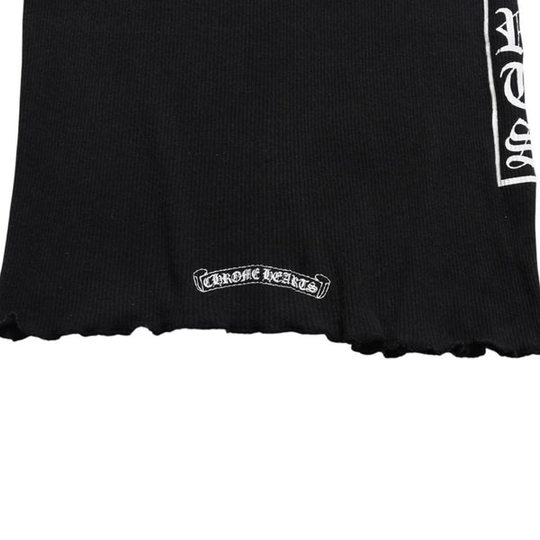 CHROME HEARTS クロムハーツ タンクトップ サイズL BSフレア オールドイングリッシュロゴ CHロゴ ブラック 美品 中古 4a005030