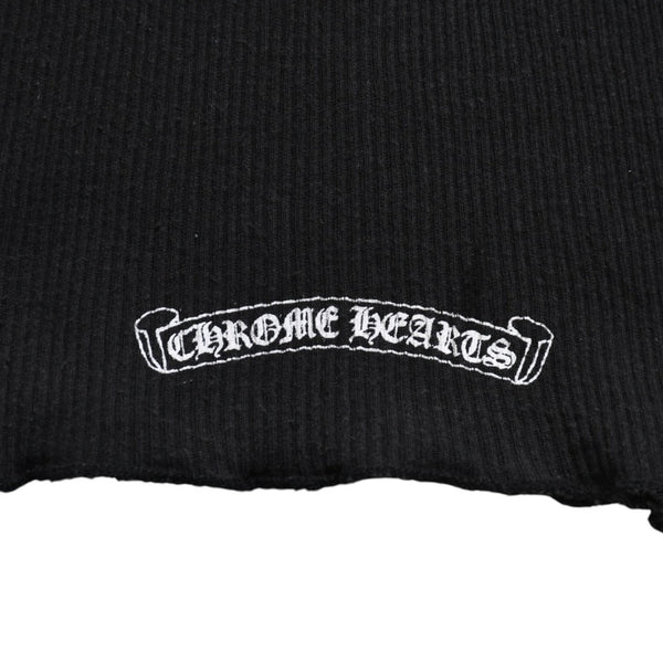 CHROME HEARTS クロムハーツ タンクトップ サイズL BSフレア オールドイングリッシュロゴ CHロゴ ブラック 美品 中古 4a005030