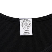 Load image into Gallery viewer, CHROME HEARTS クロムハーツ タンクトップ サイズL BSフレア オールドイングリッシュロゴ CHロゴ ブラック 美品 中古 4a005030