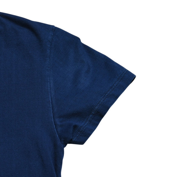 MIU MIU Cotton Jersey T-shirt MJE15 Patch Logo Cut and Sewn Short Sleeve T-shirt Indigo Blue Navy Size M Good Condition Used 4a004938