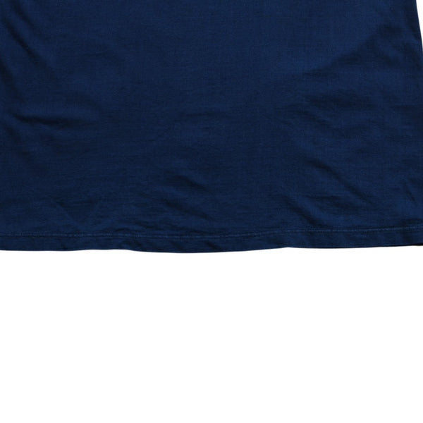 MIU MIU Cotton Jersey T-shirt MJE15 Patch Logo Cut and Sewn Short Sleeve T-shirt Indigo Blue Navy Size M Good Condition Used 4a004938