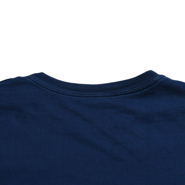 MIU MIU Cotton Jersey T-shirt MJE15 Patch Logo Cut and Sewn Short Sleeve T-shirt Indigo Blue Navy Size M Good Condition Used 4a004938
