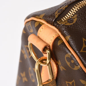 LOUIS VUITTON Keepall 50 Bandouliere Boston Bag M41426 PVC Leather Monogram MB3047 Gold Hardware Good Condition Used 4a004901