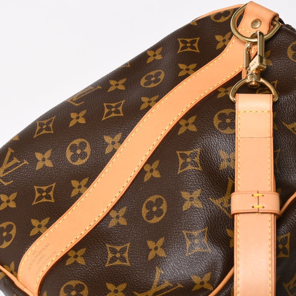LOUIS VUITTON Keepall 50 Bandouliere Boston Bag M41426 PVC Leather Monogram MB3047 Gold Hardware Good Condition Used 4a004901