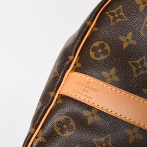 LOUIS VUITTON Keepall 50 Bandouliere Boston Bag M41426 PVC Leather Monogram MB3047 Gold Hardware Good Condition Used 4a004901