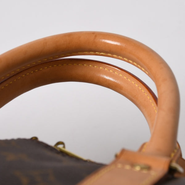 LOUIS VUITTON Keepall 50 Bandouliere Boston Bag M41426 PVC Leather Monogram MB3047 Gold Hardware Good Condition Used 4a004901