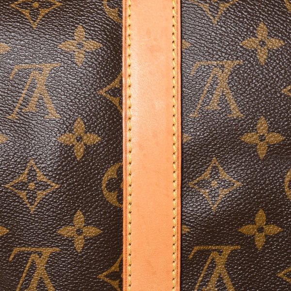 LOUIS VUITTON Keepall 50 Bandouliere Boston Bag M41426 PVC Leather Monogram MB3047 Gold Hardware Good Condition Used 4a004901