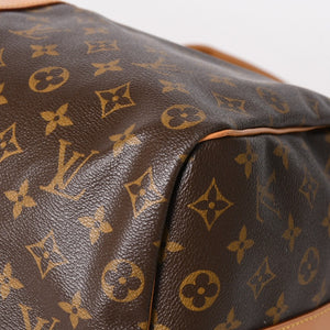 LOUIS VUITTON Keepall 50 Bandouliere Boston Bag M41426 PVC Leather Monogram MB3047 Gold Hardware Good Condition Used 4a004901