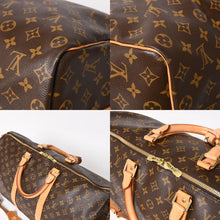 画像をギャラリービューアに読み込む, LOUIS VUITTON ルイヴィトン キーポル50 ボストンバッグ M41426 PVC レザー モノグラム FL0064 ゴールド金具 美品 中古 4a004212