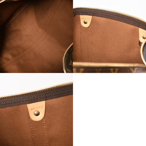 LOUIS VUITTON Keepall 50 Bandouliere Boston Bag M41426 PVC Leather Monogram MB3047 Gold Hardware Good Condition Used 4a004901
