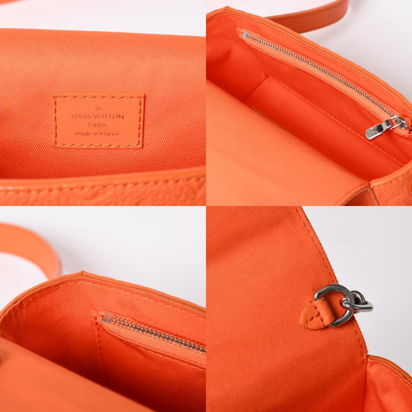 LOUIS VUITTON ルイヴィトン トリヨンモノグラム スティーマー ウエアラブルウォレット ショルダーバッグ M82916 オレンジ シルバー金具 美品 中古 4a004961