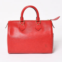 LOUIS VUITTON ルイヴィトン スピーディ25 ハンドバッグ M43017 エピ レザー レッド ゴールド金具 美品 中古 4a004957