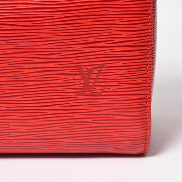 LOUIS VUITTON ルイヴィトン スピーディ25 ハンドバッグ M43017 エピ レザー レッド ゴールド金具 美品 中古 4a004957