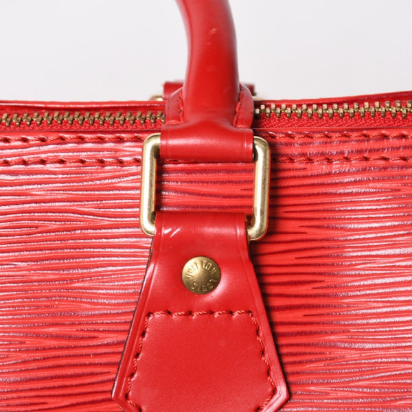 LOUIS VUITTON ルイヴィトン スピーディ25 ハンドバッグ M43017 エピ レザー レッド ゴールド金具 美品 中古 4a004957