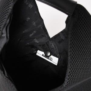 極美品 Maison Margiela メソンマルジェラ MM6 ジャパニーズバッグ メッシュ スモール ハンドバッグ ブラック 中古 4a004954