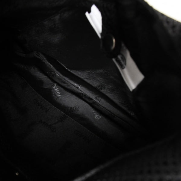 極美品 Maison Margiela メソンマルジェラ MM6 ジャパニーズバッグ メッシュ スモール ハンドバッグ ブラック 中古 4a004954