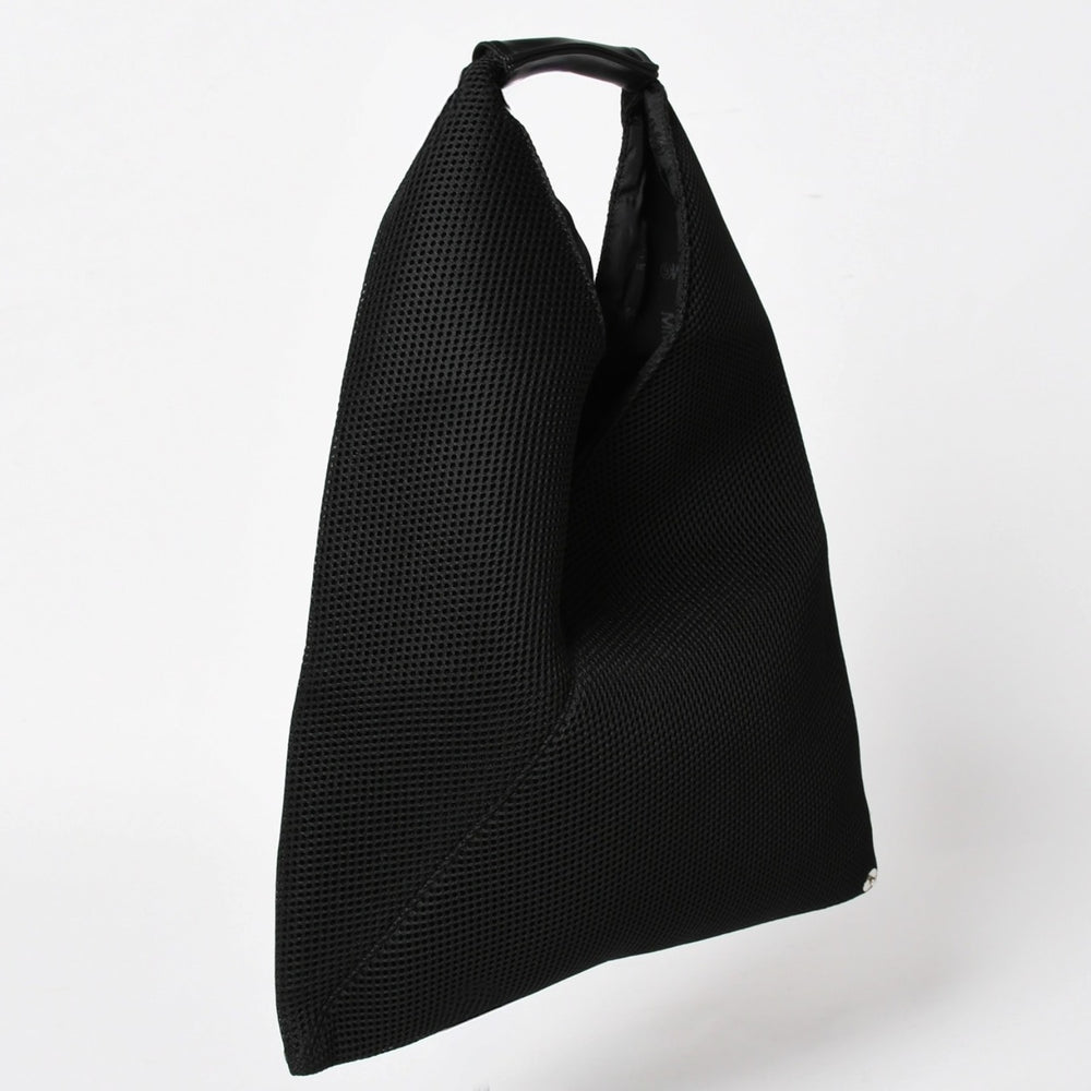 極美品 Maison Margiela メソンマルジェラ MM6 ジャパニーズバッグ メッシュ スモール ハンドバッグ ブラック 中古 4a004954