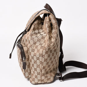 GUCCI グッチ リュック バックパック 114552 GGキャンバス ジャッキー キャンバス レザー ブラウン 美品 中古 4a004958