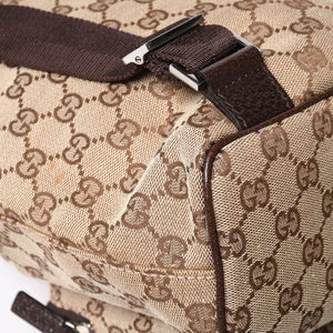 GUCCI グッチ リュック バックパック 114552 GGキャンバス ジャッキー キャンバス レザー ブラウン 美品 中古 4a004958