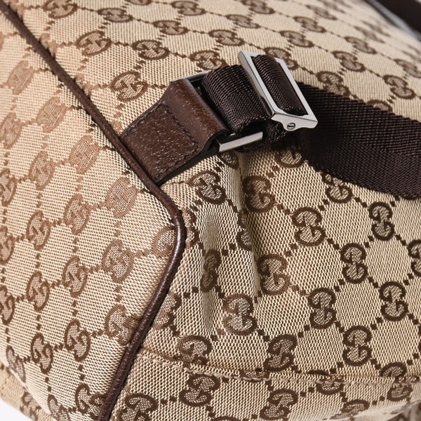 GUCCI グッチ リュック バックパック 114552 GGキャンバス ジャッキー キャンバス レザー ブラウン 美品 中古 4a004958