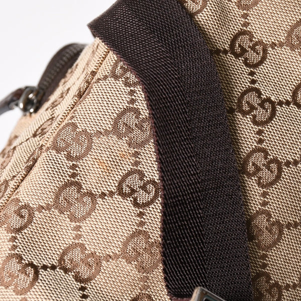 GUCCI グッチ リュック バックパック 114552 GGキャンバス ジャッキー キャンバス レザー ブラウン 美品 中古 4a004958