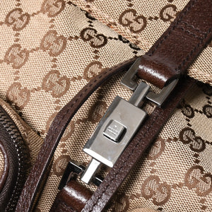 GUCCI グッチ リュック バックパック 114552 GGキャンバス ジャッキー キャンバス レザー ブラウン 美品 中古 4a004958