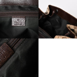 GUCCI グッチ リュック バックパック 114552 GGキャンバス ジャッキー キャンバス レザー ブラウン 美品 中古 4a004958