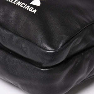 極美品 BALENCIAGA バレンシアガ UNDER ARMOUR アンダーアーマー コラボ 811907 ショルダーバッグ ポーチ ブラック ホワイト 中古 4a004973