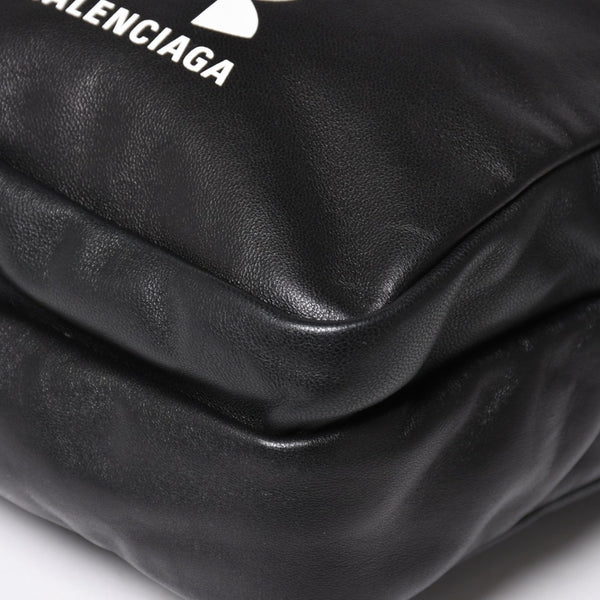 極美品 BALENCIAGA バレンシアガ UNDER ARMOUR アンダーアーマー コラボ 811907 ショルダーバッグ ポーチ ブラック ホワイト 中古 4a004973