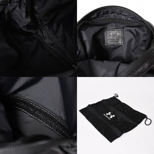 極美品 BALENCIAGA バレンシアガ UNDER ARMOUR アンダーアーマー コラボ 811907 ショルダーバッグ ポーチ ブラック ホワイト 中古 4a004973