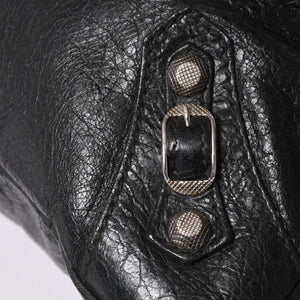極美品 BALENCIAGA バレンシアガ ザ ジャイアント タウン 2WAY ハンドバッグ 285434 ブラック レザー ショルダー 中古 4a004969